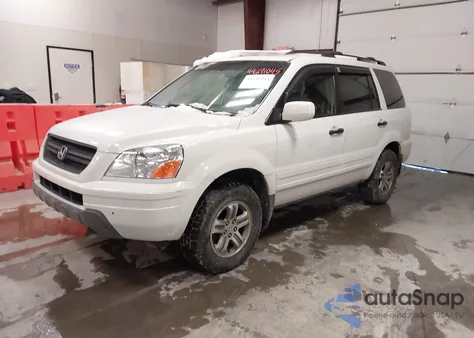 2005 Honda Pilot Ex-L from USA, damaged, VIN 2HKYF185X5H546788